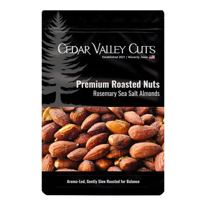 Cedar Valley Cuts Premium Roasted Nuts Rosemary Sea Salt Almonds - (Various Size Packages) - Nuts
