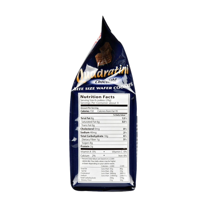 Loacker Quadratini Chocolate Bite Size Wafer Cookies (6 bags x 8.82 oz)