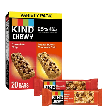 KIND Chewy Granola Bars Variety Pack  - 16.2 oz Box (20 Bars)