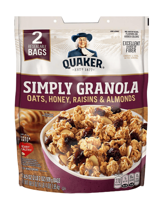 Quaker Simply Granola, 34.5 oz., 2 pk.