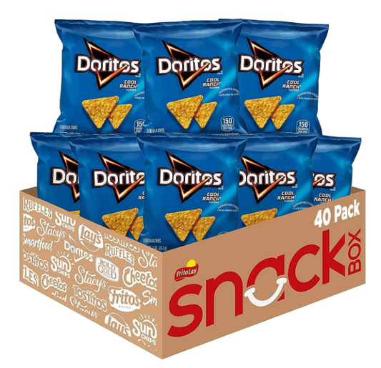 Doritos Cool Ranch Flavored Chips Multipack - 1 oz Bags, 40 Count