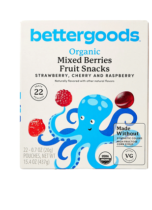 Bettergoods Organic Mixed Berry Fruit Snacks - 0.7 oz (22 Count)