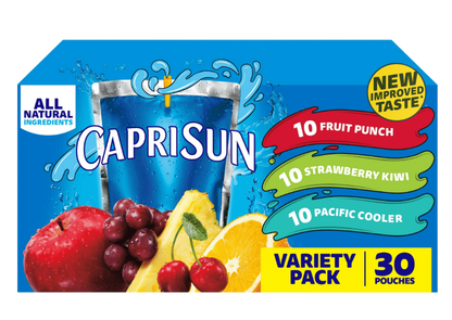 Capri Sun Variety Pack Juice Pouches - 30 ct Box, 6 fl oz