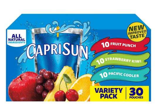 Capri Sun Variety Pack Juice Pouches - 30 ct Box, 6 fl oz