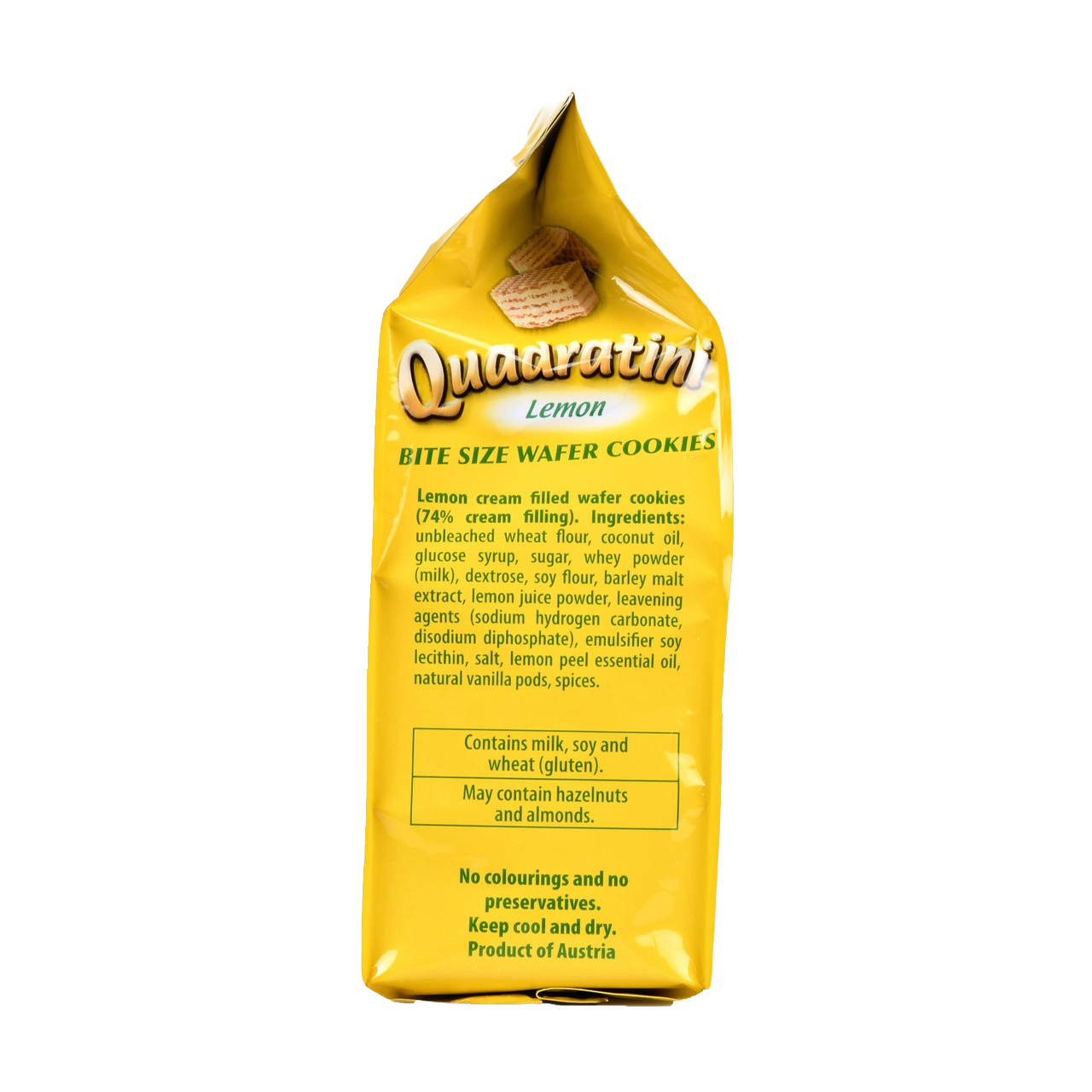 Loaker Quadratini Lemon Bite Size Wafer Cookies - ( 6 bags x 8.82 oz )