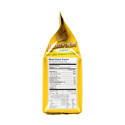Loaker Quadratini Lemon Bite Size Wafer Cookies - ( 6 bags x 8.82 oz )