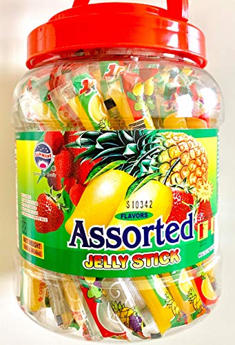 Fruit Jelly Filled Strip Straws Candy - Many Flavors! (49.4 oz) - Candy