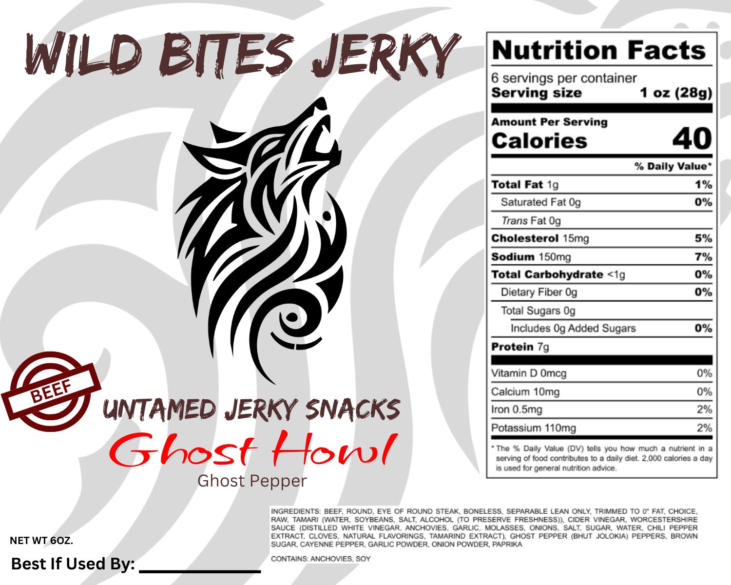 Ghost Howl - Beef - 6oz