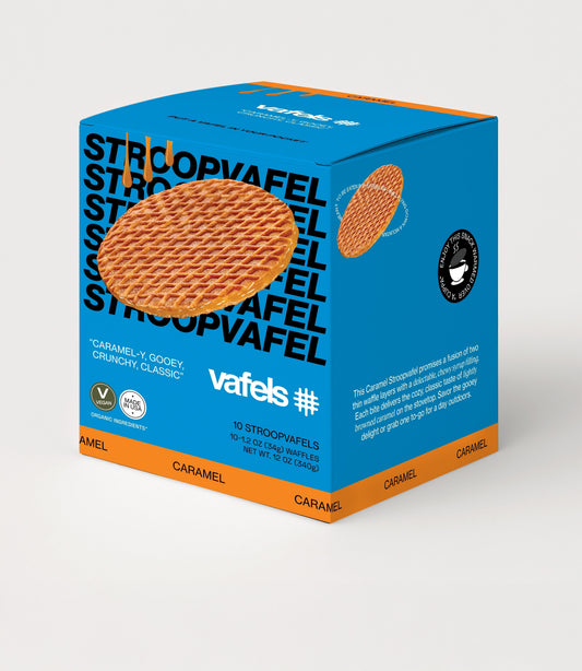 Gluten-Free Caramel Stroopvafels - Box of 10 - Snack Foods