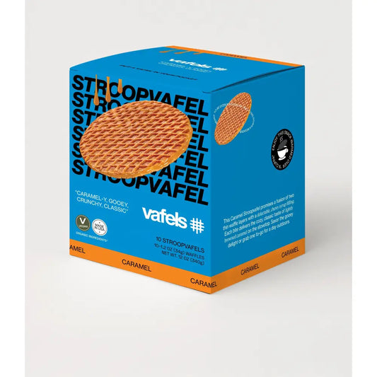 Gluten-Free Caramel Stroopvafels - Box of 10 - Snack Foods