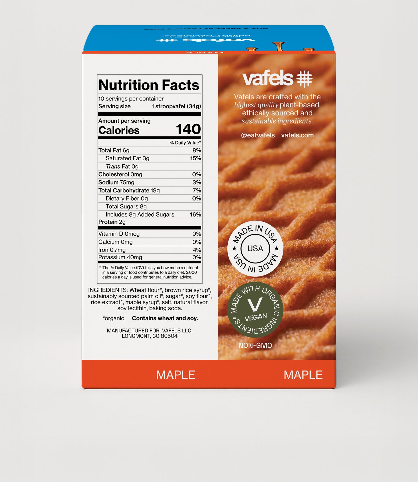 Gluten-Free Maple Stroopvafels - Box of 10