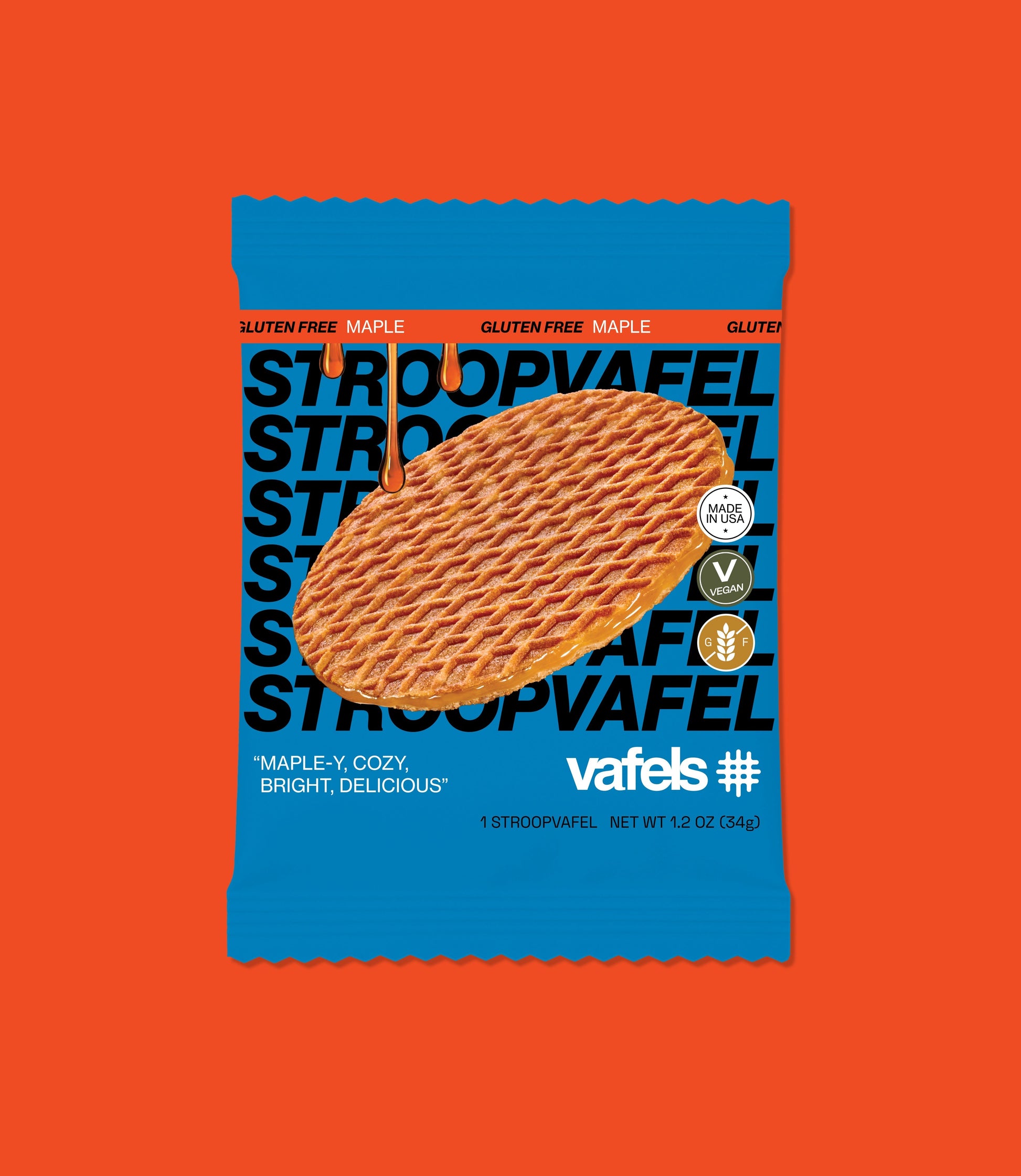 Gluten-Free Maple Stroopvafels - Box of 10 - Cookies
