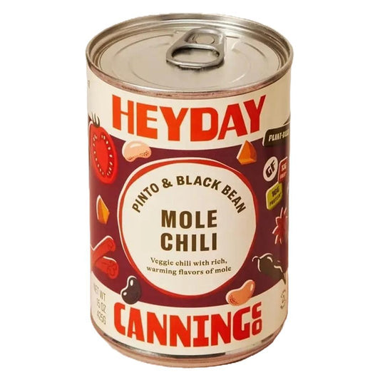Heyday Canning Co. - ’Mole Chili’ Pinto & Black Beans (15OZ) - Canned Beans & Legumes