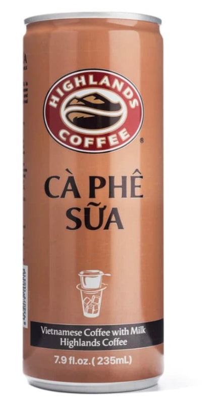 Highland Coffee Vietnamese Coffee with Milk Cà Phê Sữa Lon - Various size packs - Coffee