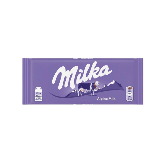 Milka Chocolate Bar Alpine Milk 90g
