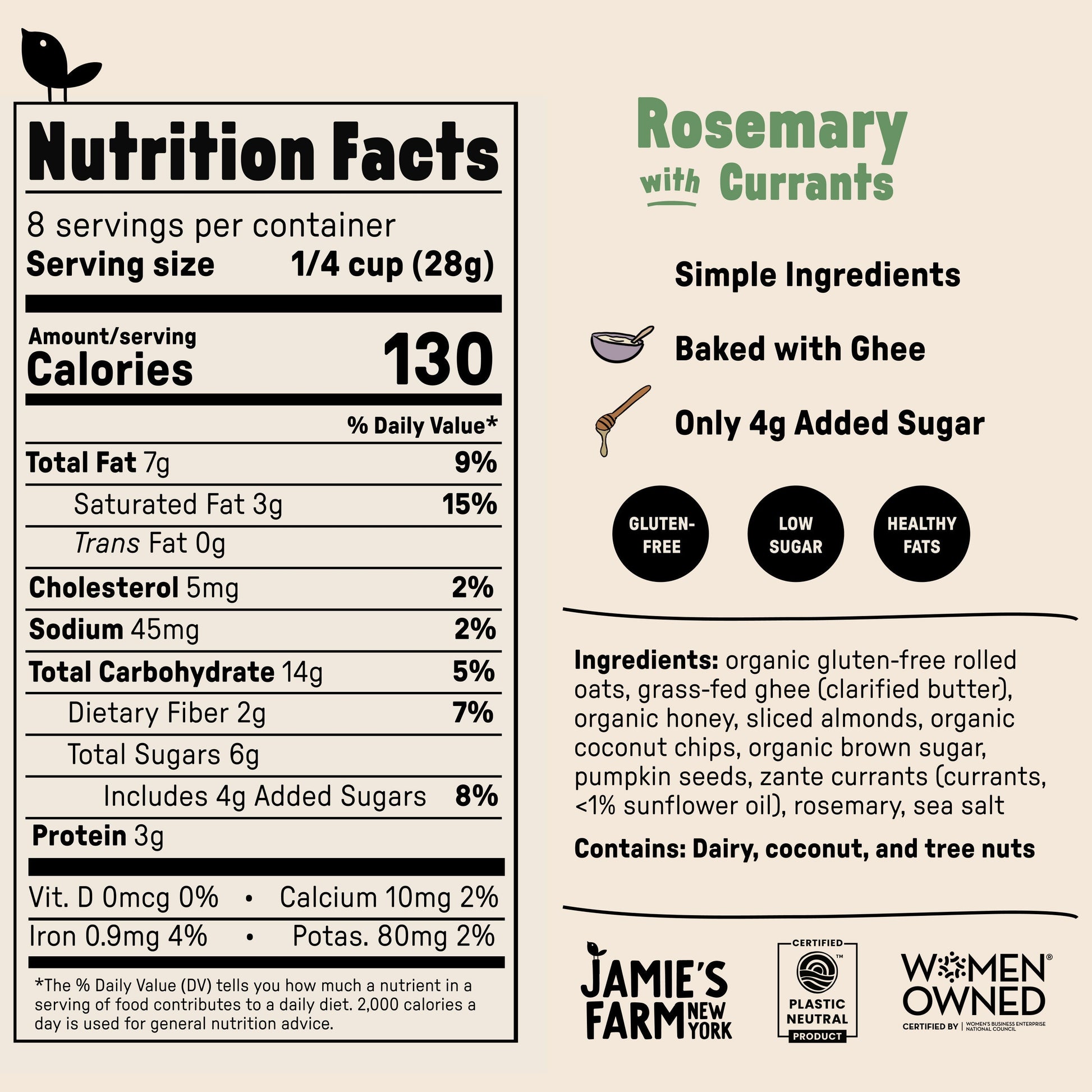 Rosemary Granola with Currants - Granola