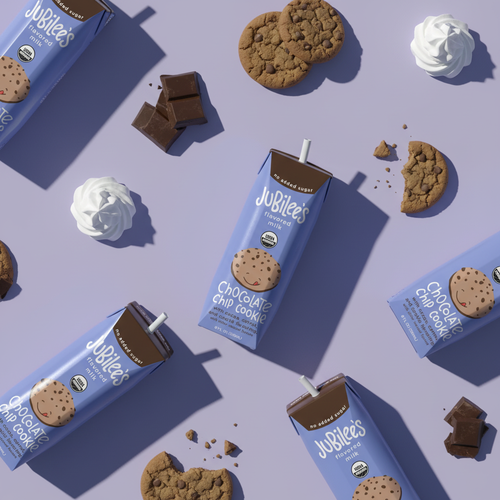 Chocolate Chip Cookie Organic Whole Milk Boxes 12-pack - milk