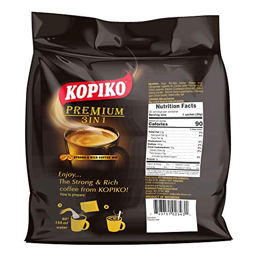 Kopiko 3 in 1 Instant Coffee 21.2 Ounce (Pack of 1) - Coffee