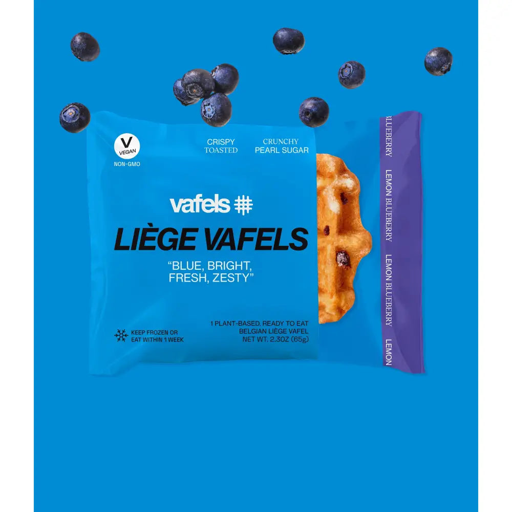 Lemon-Blueberry Liège Vafels - Snack Foods