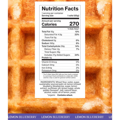 Lemon-Blueberry Liège Vafels - Snack Foods