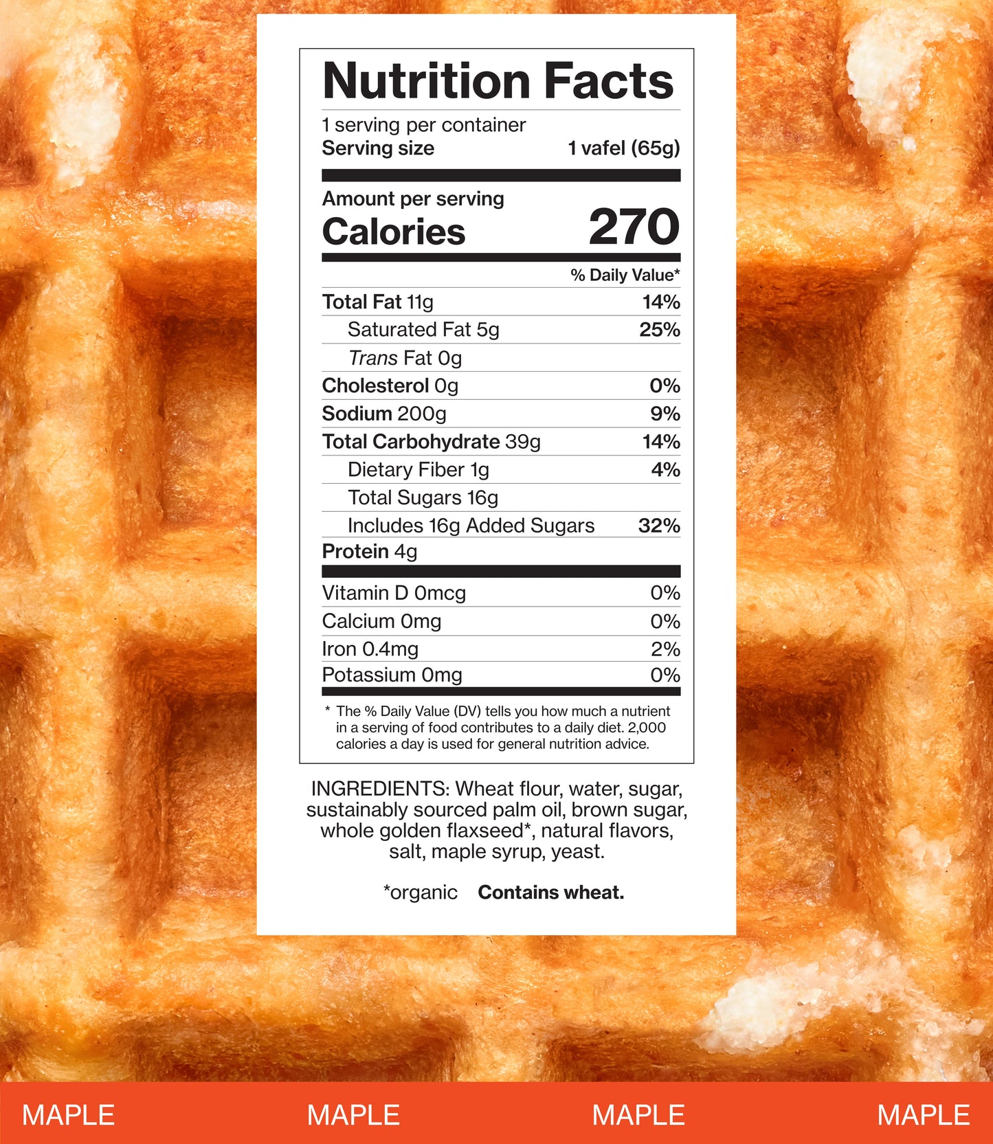 Maple Liège Vafels - Snack Foods