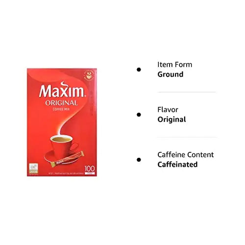 Maxim Ground Original Korean Coffee - 100pks - Coffee