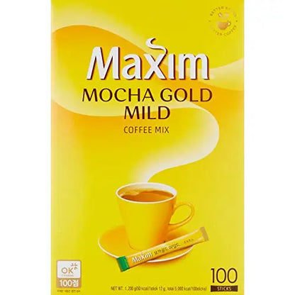 Maxim Mocha Gold Mild Coffee Mix 12g X 100pc (2.64 Pound) - Coffee