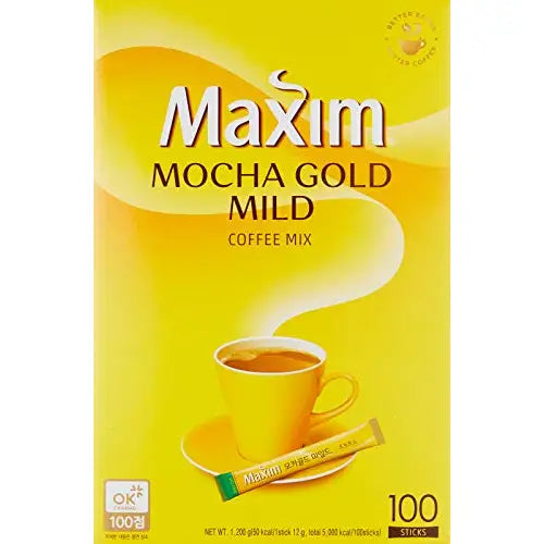 Maxim Mocha Gold Mild Coffee Mix 12g X 100pc (2.64 Pound) - Coffee