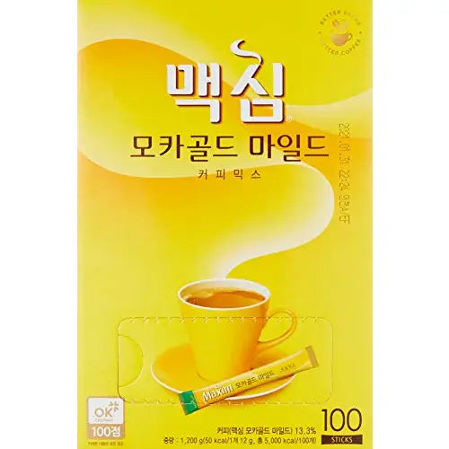 Maxim Mocha Gold Mild Coffee Mix 12g X 100pc (2.64 Pound) - Coffee