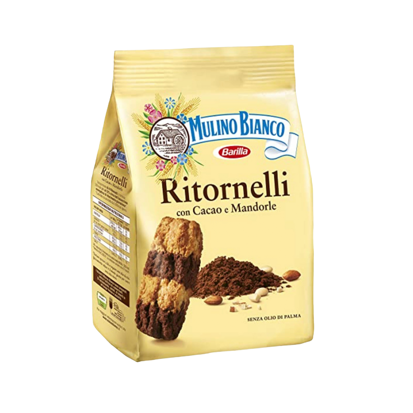 Mulino Bianco Ritornelli Cookies Jumbo Pack 700g - Cocoa & Almond Delight - Biscuits