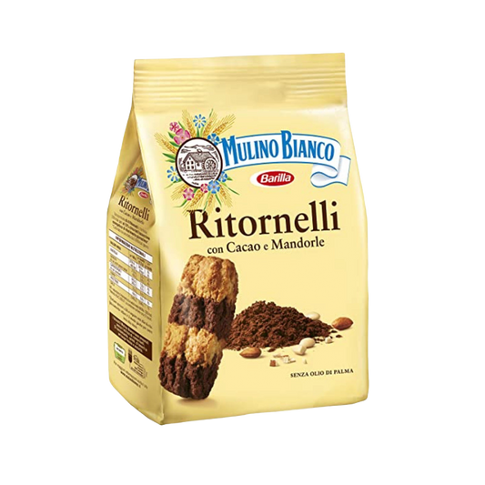 Mulino Bianco Ritornelli Cookies Jumbo Pack 700g - Cocoa & Almond Delight - Biscuits
