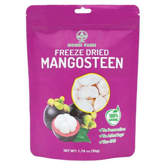 Nokki Farm Freeze-Dried Mangosteen - (1.76oz or Mini Six Pack) - Regular - Fruit Snacks