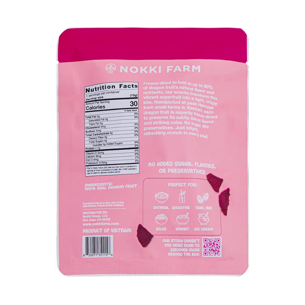 Freeze-Dried Red Dragon Fruit - Fruit Snacks