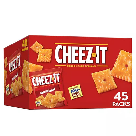 Cheez-It Original Baked Snack Crackers Individual Pouches, 45 ct.-0