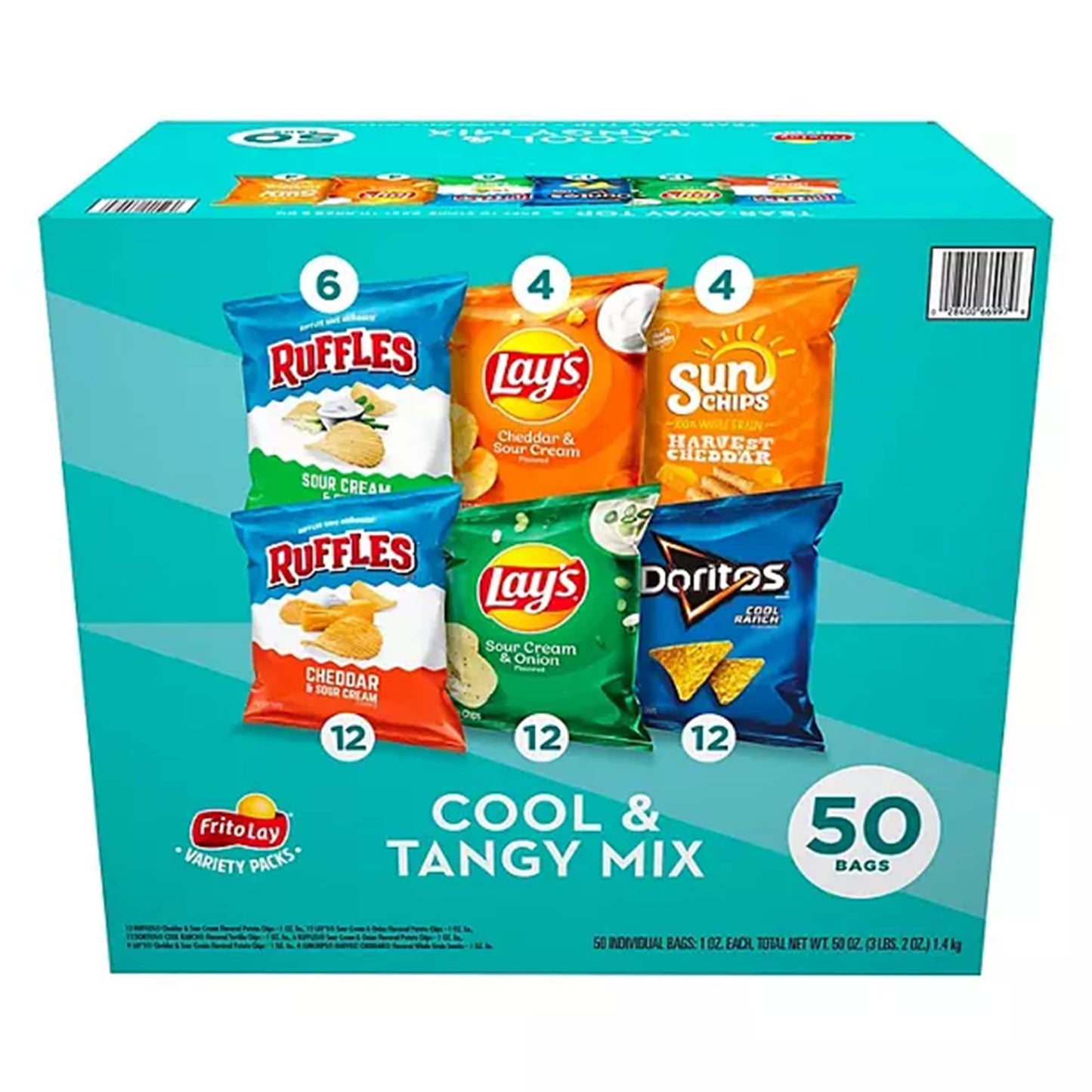 Frito Lay Variety Packs - Cool & Tangy Mix, 50 ct.-0