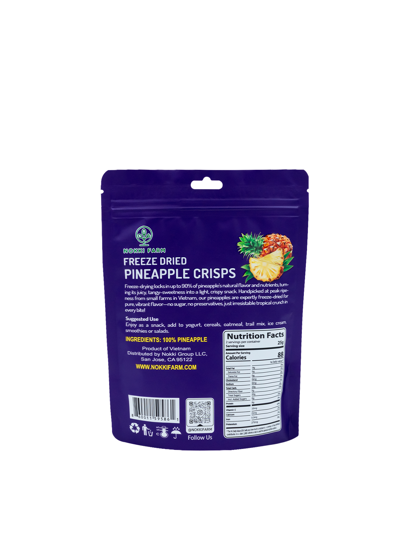 Freeze-Dried Pineapple