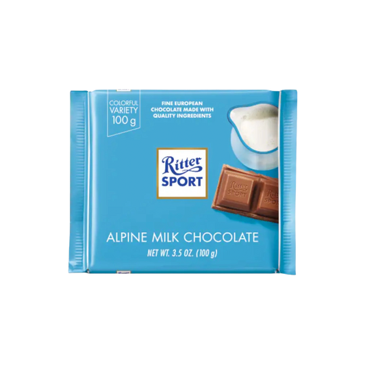 Ritter Sport Alpine Milk Chocolate 100g - CHOCOLATE