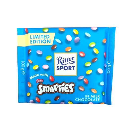 Ritter Sport Milk Chocolate w/ Smarties - 100g Limited Edition - CHOCOLATE