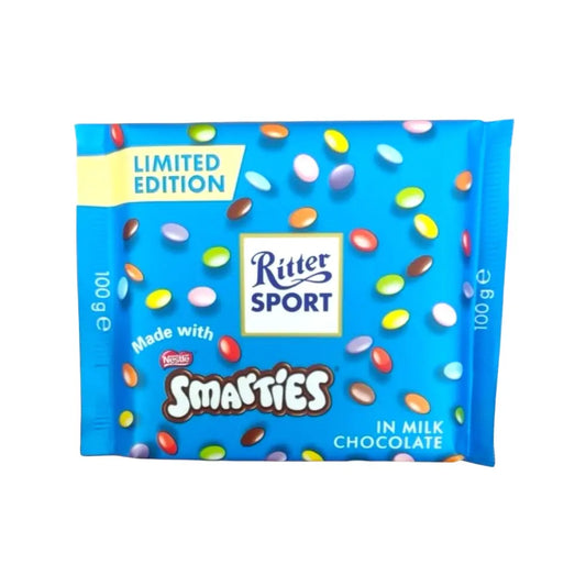 Ritter Sport Milk Chocolate w/ Smarties - 100g Limited Edition - CHOCOLATE