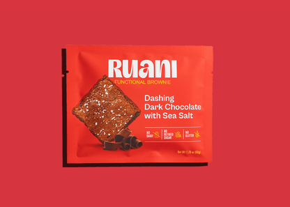 Ruani Dashing Dark Chocolate Brownie with sea salt - 6 pack - Brownie