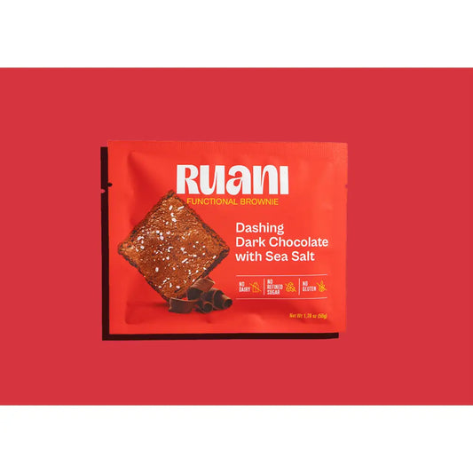 Ruani Dashing Dark Chocolate Brownie with sea salt - 6 pack - Brownie