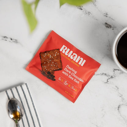 Ruani Dashing Dark Chocolate Brownie with sea salt - 6 pack - Brownie