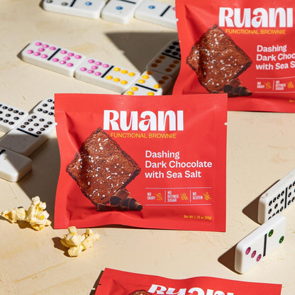 Ruani Dashing Dark Chocolate Brownie with sea salt - 6 pack - Brownie