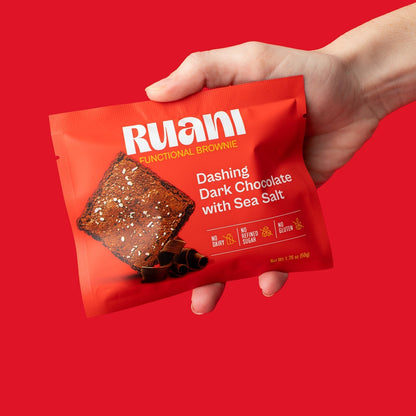 Ruani Dashing Dark Chocolate Brownie with sea salt - 6 pack - Brownie