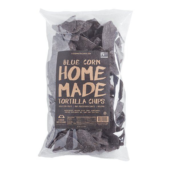 Sabor Mexicano - ’Home Made’ Blue Corn Chips (10OZ) - Snacks