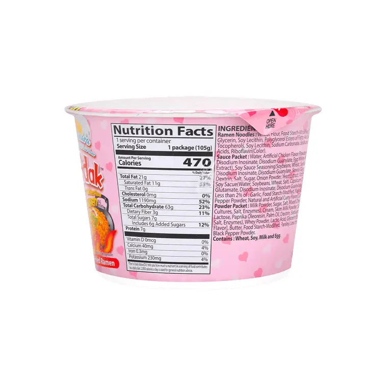 Samyang Buldak Instant Stir - Fried Ramen Spicy Chicken Flavor Big Bowl - 3.7 oz - Instant Noodles