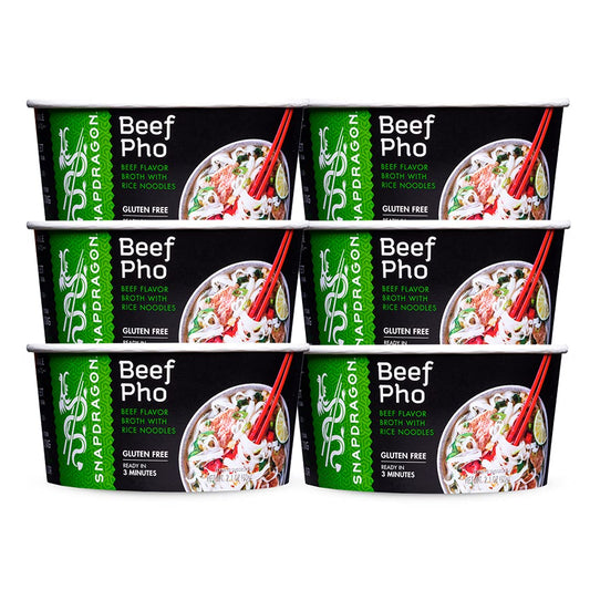Snapdragon Vietnamese Pho Bowls Traditional Vietnamese Pho with Beef Flavor - 9 Count / Box - Instant Foods