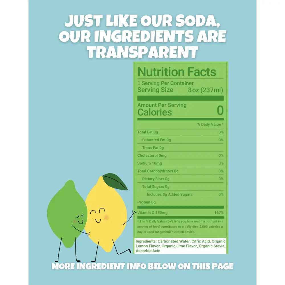 LEMON LIME SQUEEZE-12 Pack - Soda