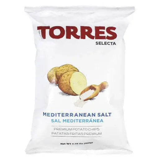Torres Selecta - ’Mediterranean Salt’ Premium Potato Chips (50G) - Snacks