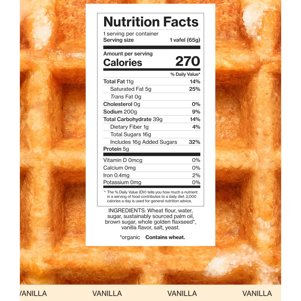 Vanilla Liège Vafels (the Original) - Food Beverages & Tobacco > Food Items > Snack Foods